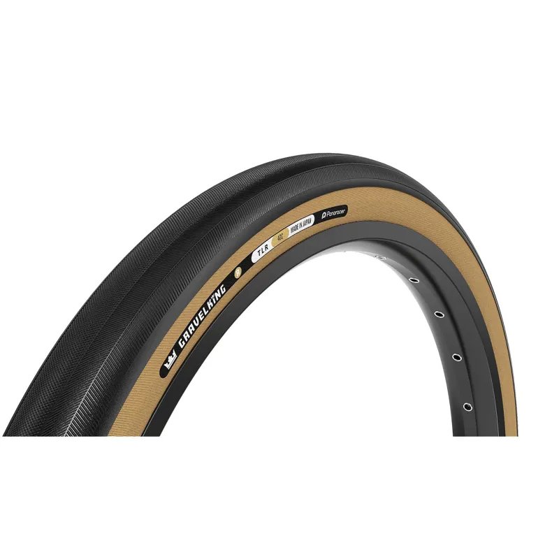 Panaracer GravelKing Slick R-Line TLR 700c Gravel Tyre - Black/Amber