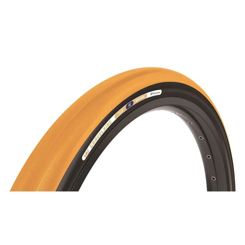 Panaracer GravelKing Slick Colour Edition TLR Gravel Tyre - 700x40c - Honey Butter/Black
