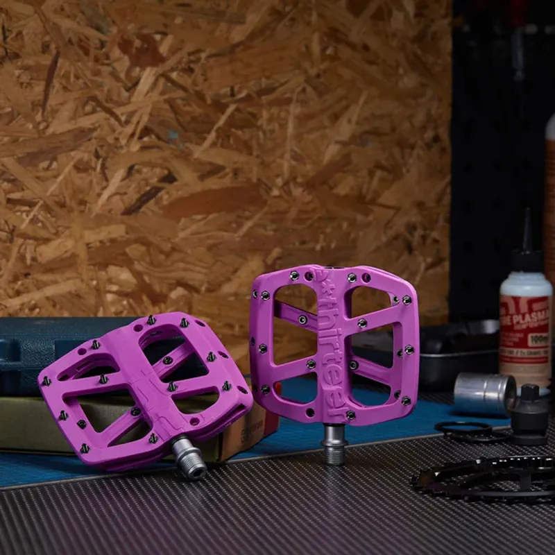 E-Thirteen Base Flat Composite MTB Pedal - Eggplant-2