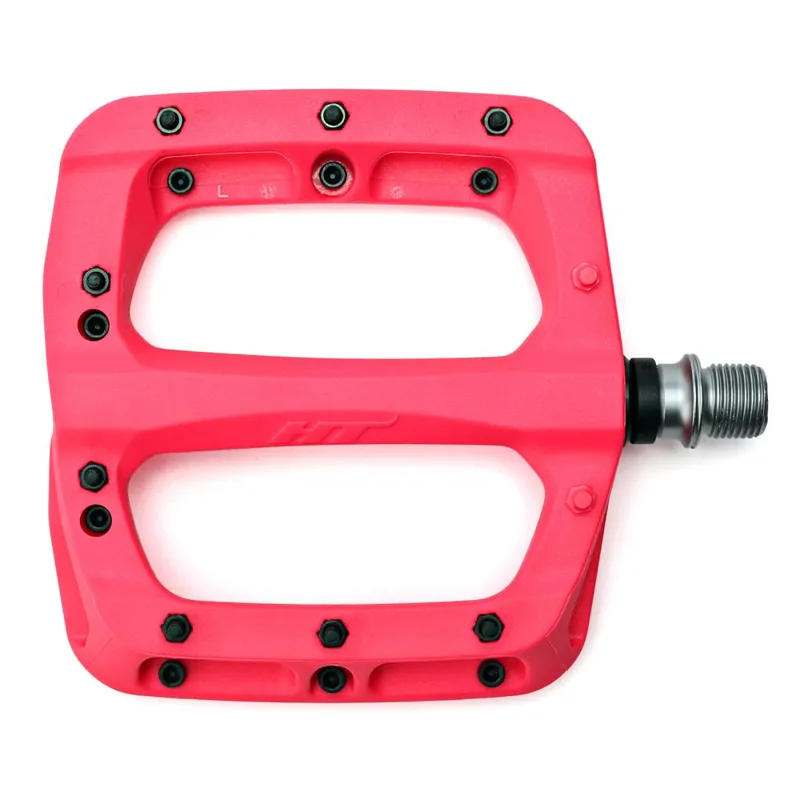 HT Components PA03A 9/16-inch Flat MTB Pedals - Neon Pink