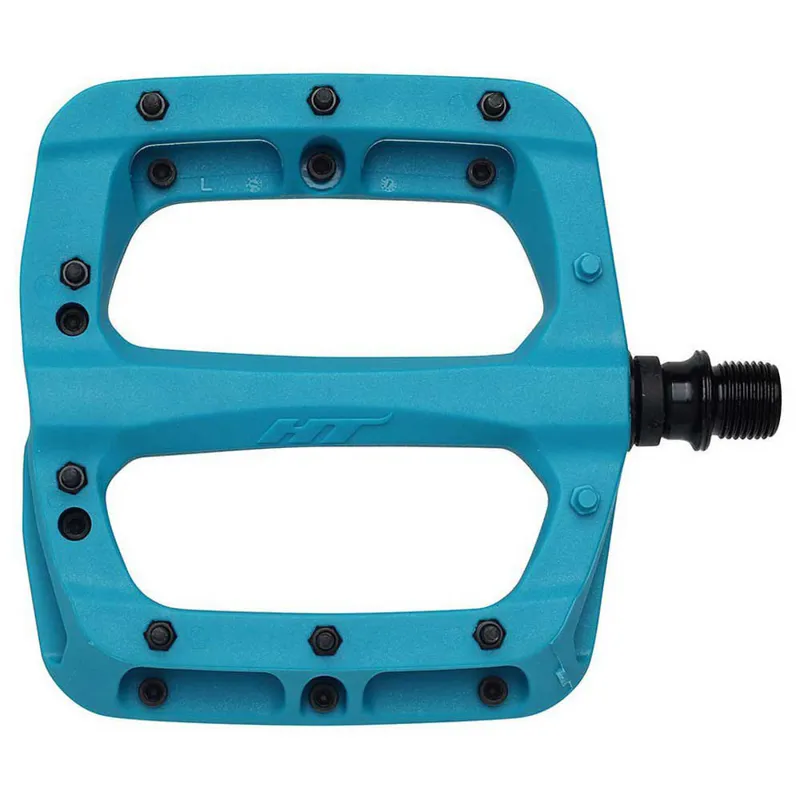 HT Components PA03A 9/16-inch Flat MTB Pedals - Turquoise