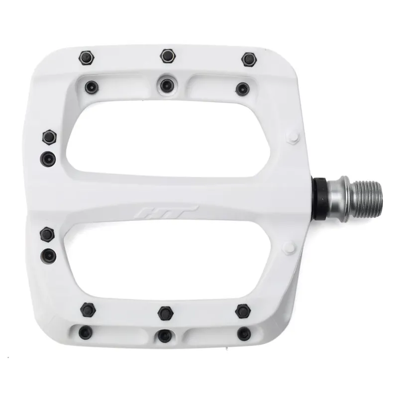 HT Components PA03A 9/16-inch Flat MTB Pedals - White