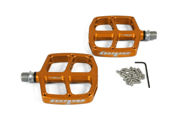 Hope F12 Kids Pedals - Pair - Orange