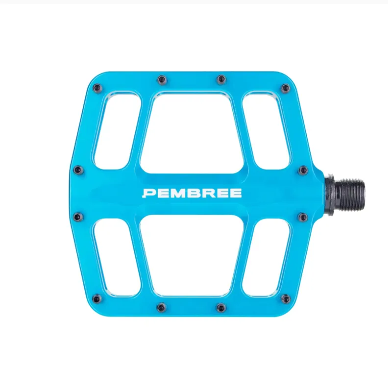 Pembree D3A Flat MTB Pedal - Small - Cyan