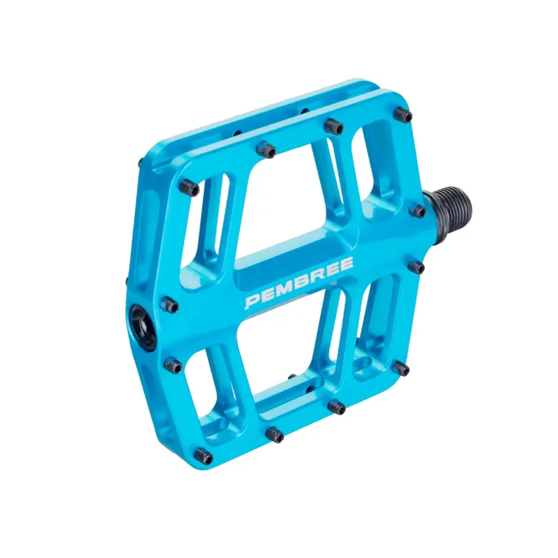 Pembree D3A Flat MTB Pedal - Small - Cyan-1