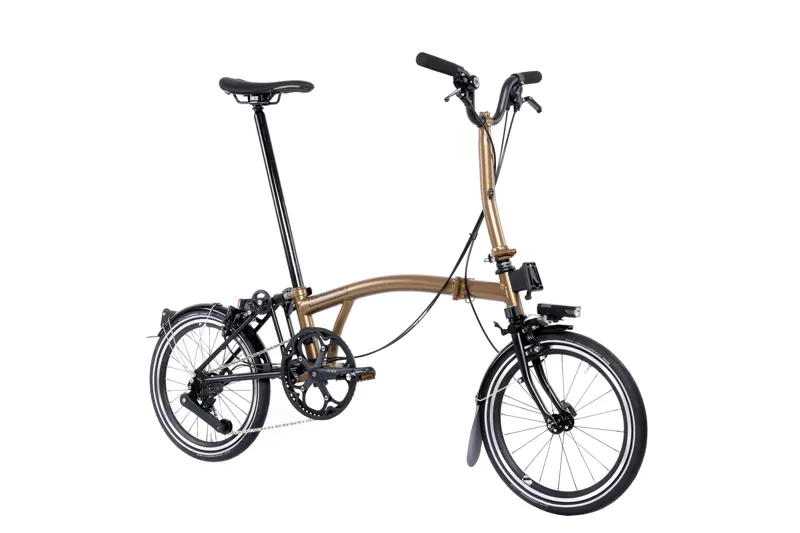 Brompton M12L P line 2025 12 Speed Folding Bike - Bronze Sky