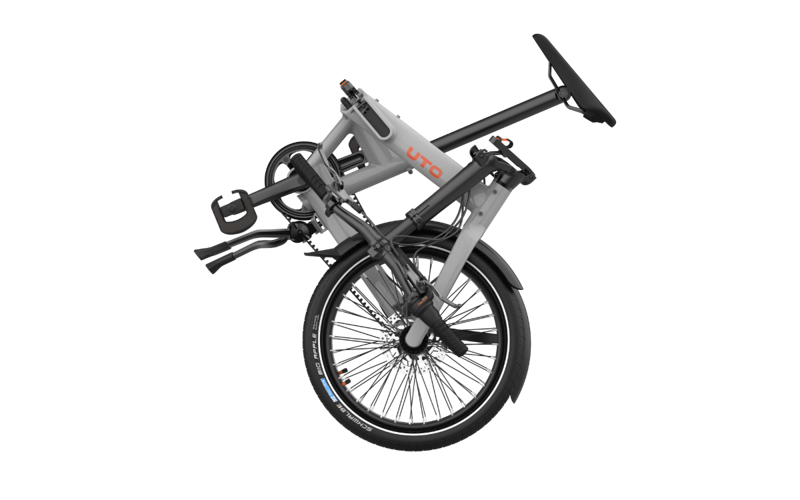 UTO Afternoon PRO20NE 20 Wheel 2026 Folding Bike - Satin Grey-2