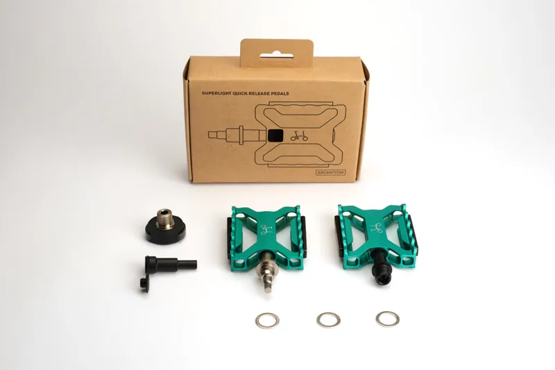 Brompton ColourLab Superlight Quick Release Pedals - Green