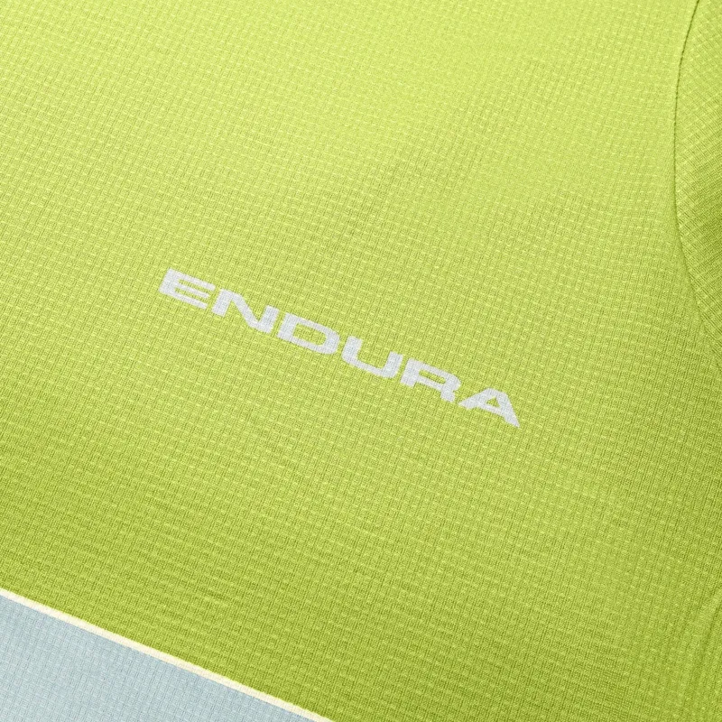 Endura SingleTrack Core Printed Long Sleeve Jersey - Lime Green-3