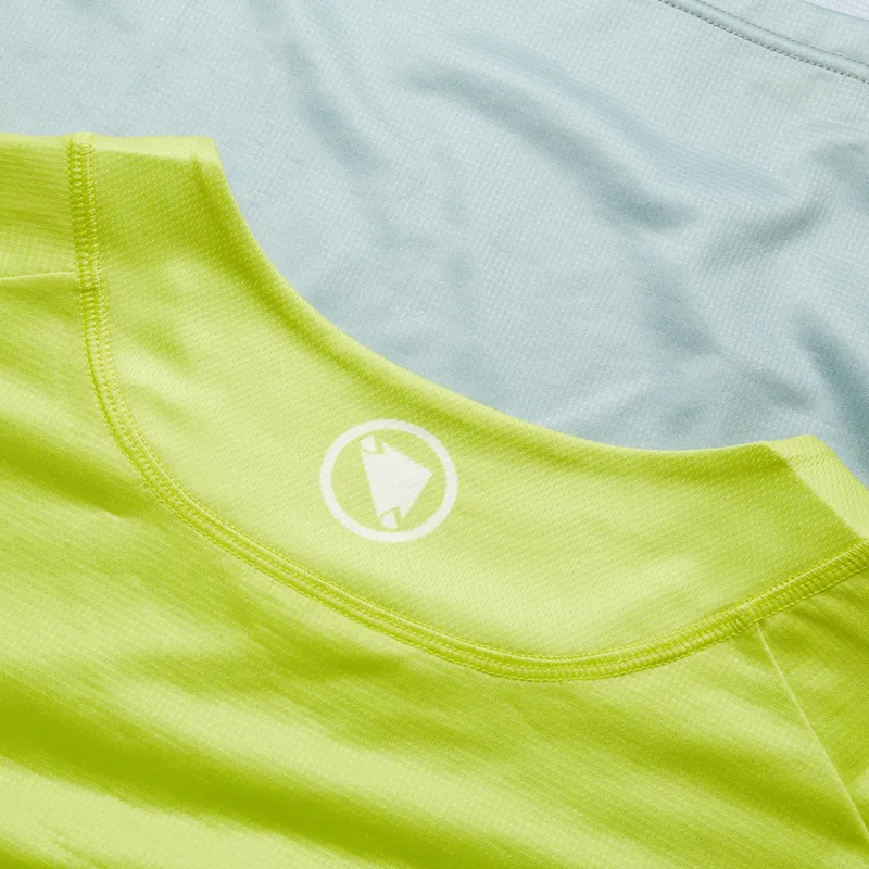 Endura SingleTrack Core Printed Long Sleeve Jersey - Lime Green-4