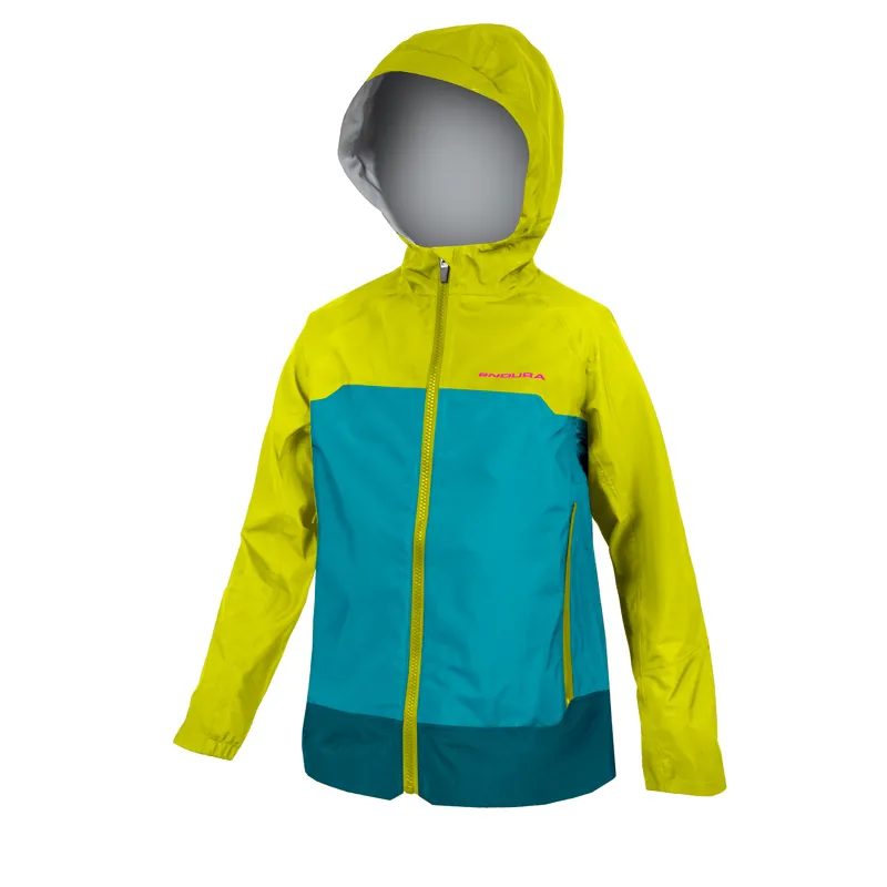 Endura MT500 Waterproof Kids Jacket - Lime Green
