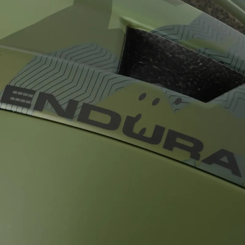 Endura SingleTrack Youth MTB Full Face Helmet - Olive Green-5