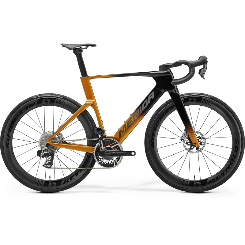 Merida Reacto 10K 2027 Carbon Road Bike - Black/Mineral Gold