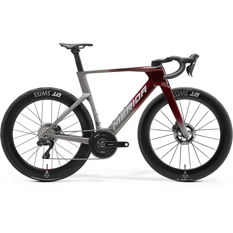 Merida Reacto One 2027 Carbon Aero Road Bike - Passion Red/Grey