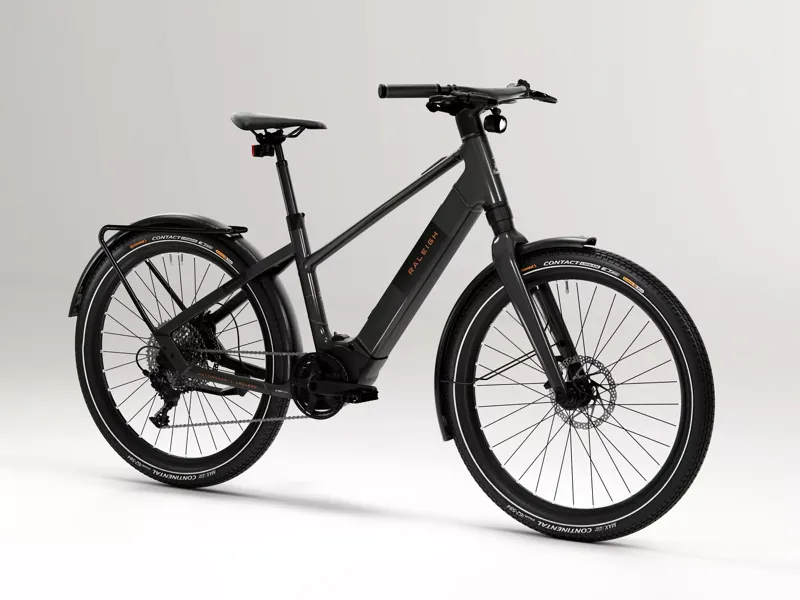 Raleigh Hockley Crossbar 2026 Electric Hybrid Bike - Coffee-1