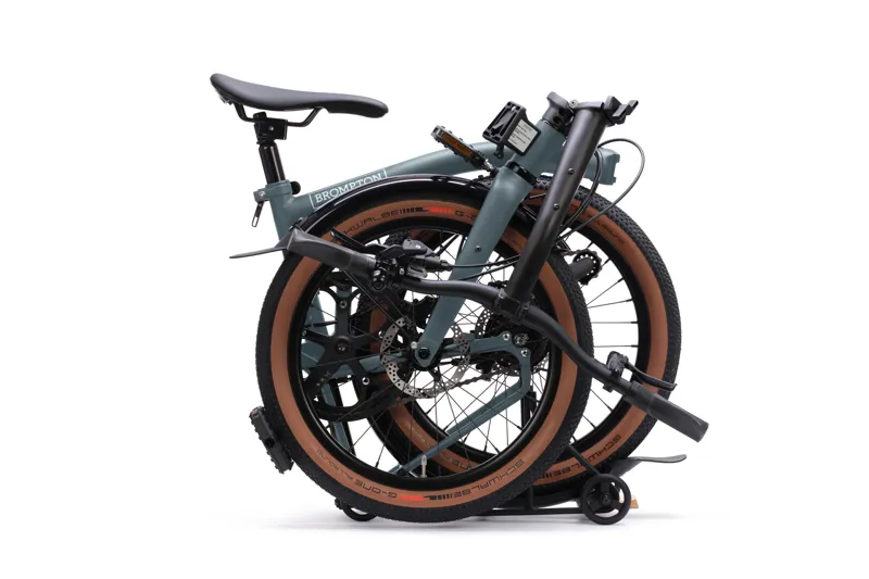 Brompton G Line 8 Speed SuperRoll+ 2027 Folding Bike - Lake Grey-3