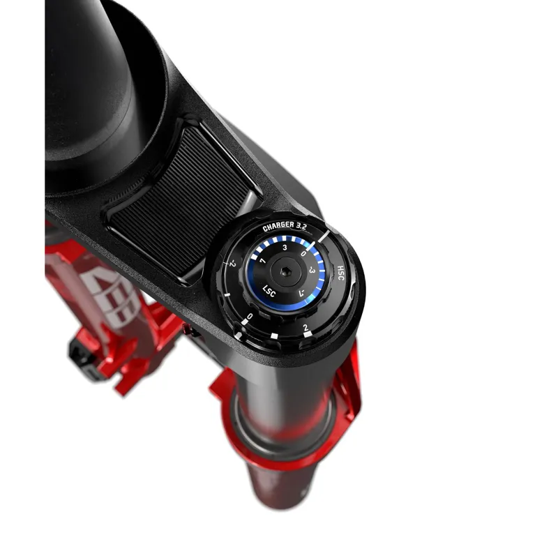 RockShox ZEB Ultimate Charger 3.2 B1 29er MTB Fork - Electric Red-2