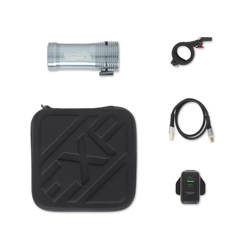 Exposure Race 19 2650 Lumen USB Front Light - Silver-1