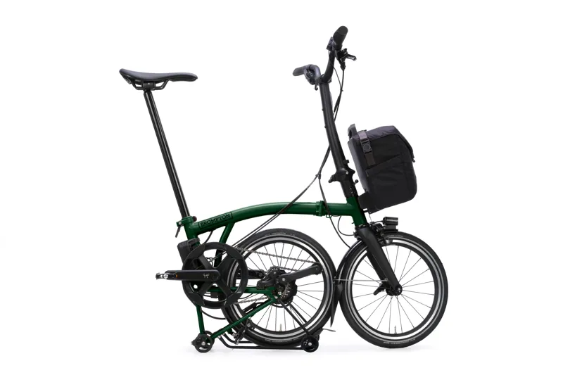 Brompton P Line 4-speed SuperRoll+ High bar 2027 Electric Folding Bike - Racing Green-2