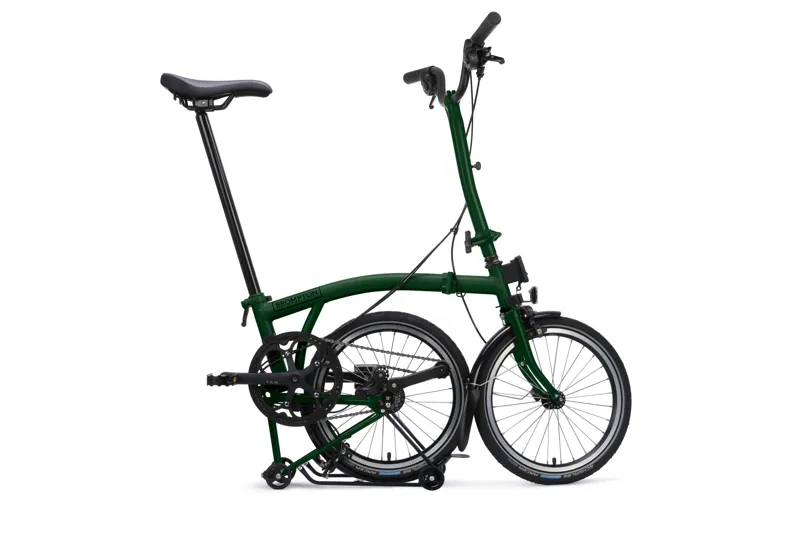 Brompton C Line 12-speed SuperRoll+ High Bar 2027 Folding Bike - Racing Green-2