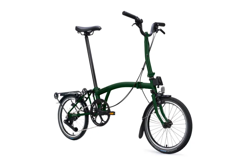 Brompton C Line 12-speed SuperRoll+ Mid Bar 2027 Folding Bike - Racing Green-1