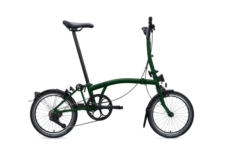 Brompton C Line 4-speed Mid Bar 2027 Folding Bike - Racing Green