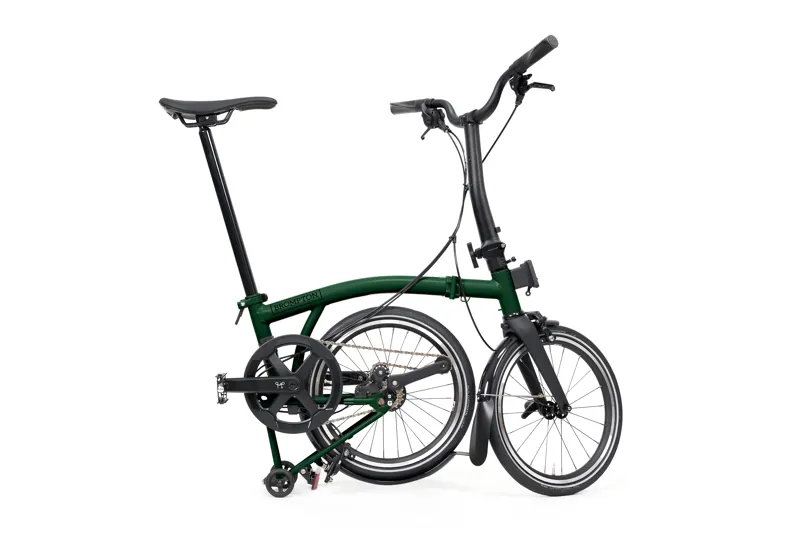 Brompton P Line 4-speed Mid Bar 2027 Folding Bike - Racing Green-2