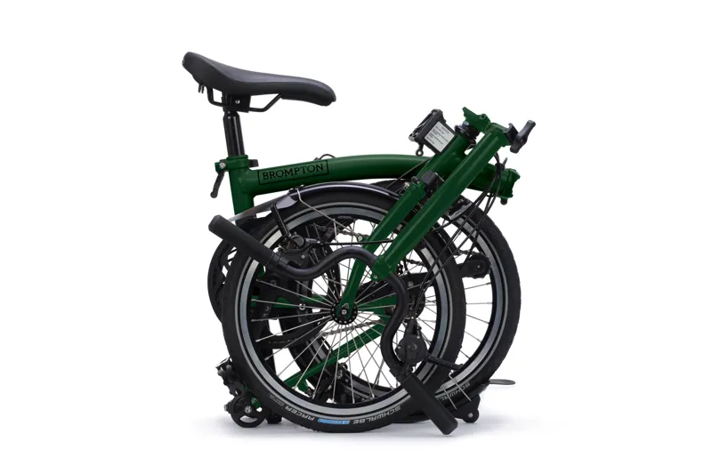 Brompton C Line 4-speed Mid Bar 2027 Folding Bike - Racing Green-3