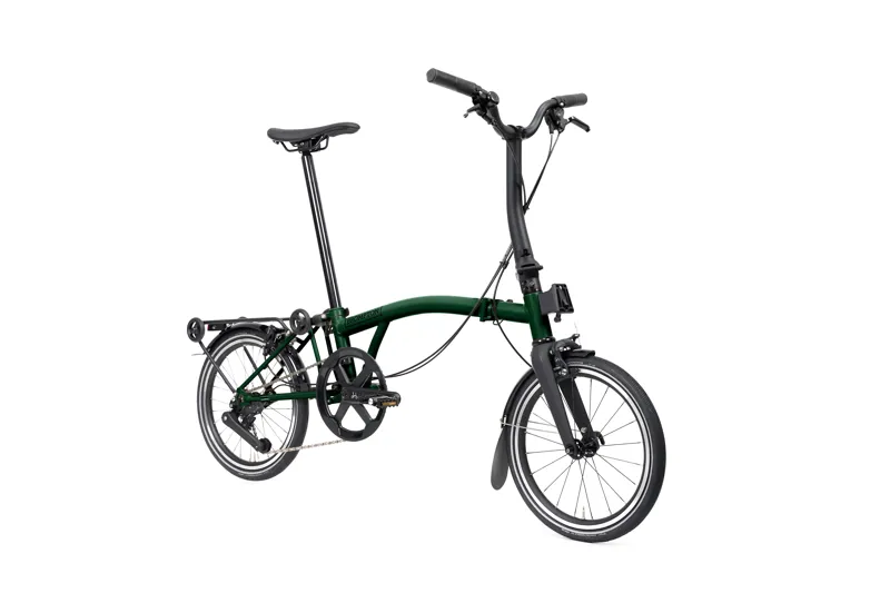 Brompton P Line 12-speed SuperRoll+ Mid Bar 2027 Folding Bike - Racing Green-1