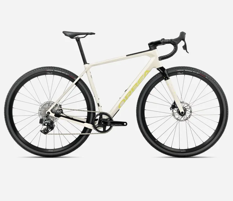 Orbea Terra M31E Team 1X 2025 Gravel Road Bike -Ivory White/Spicy Lime