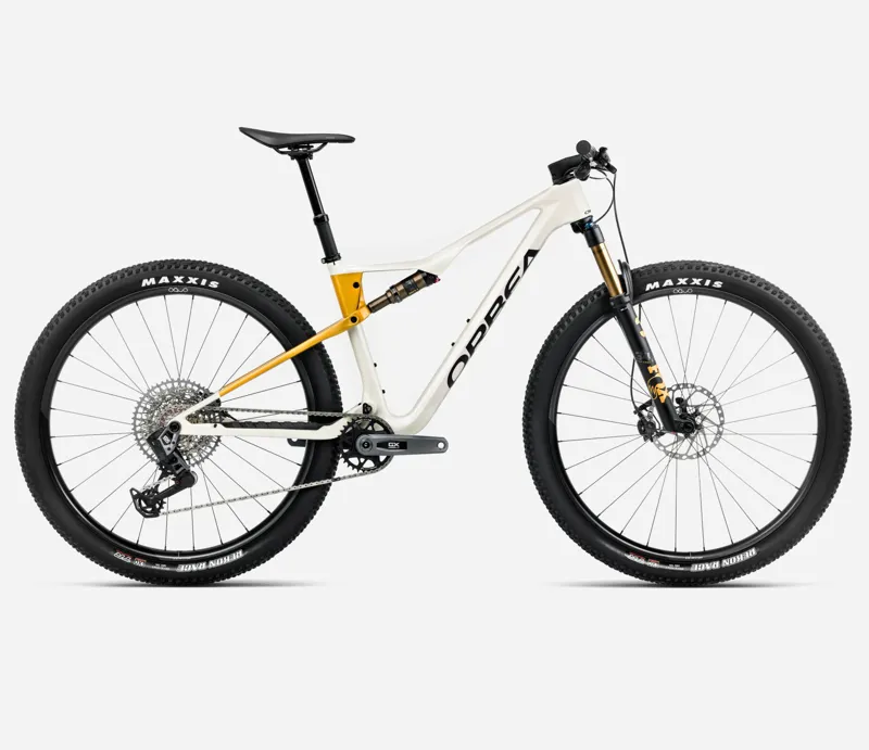 Orbea Oiz M10 AXS 29er 2025 Full Suspension MTB - Ivory White/Bumblebee