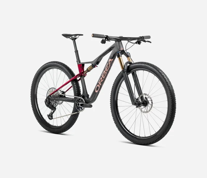 Orbea Oiz M-Team AXS 29er 2025 Full Suspension MTB - Diamond Carbon/Cherry-1