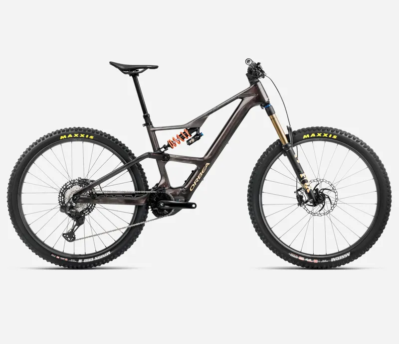 Orbea Rise LT M-Team 630w 2025 Electric MTB - Cosmic Carbon/Golden Sand