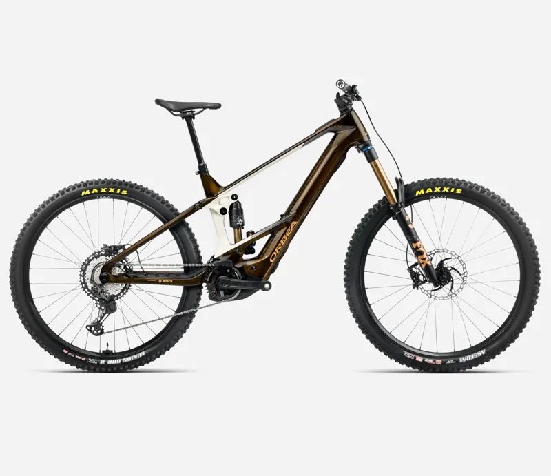 Orbea Wild M-Team 29er 2025 Electric Mountain Bike - Caramel Carbon/Cream
