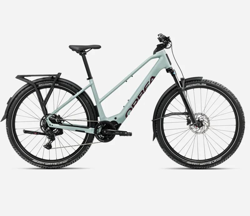 Orbea Kemen Adv 30 Mid 2025 Electric Hybrid Bike - Blue Stone/Brugundy