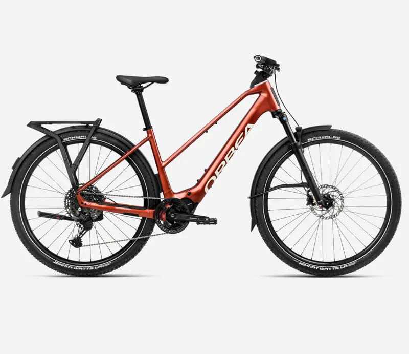 Orbea Kemen Adv 20 Mid 2025 Electric Hybrid Bike - Mars Red/Ivory White