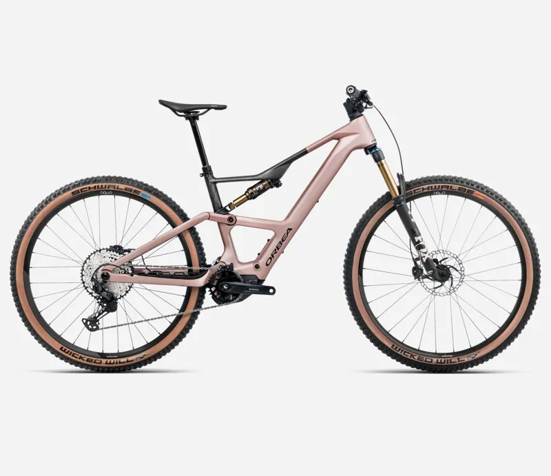 Orbea Rise SL M10 420w 2025 Electric MTB - Desert Rose/Carbon Raw