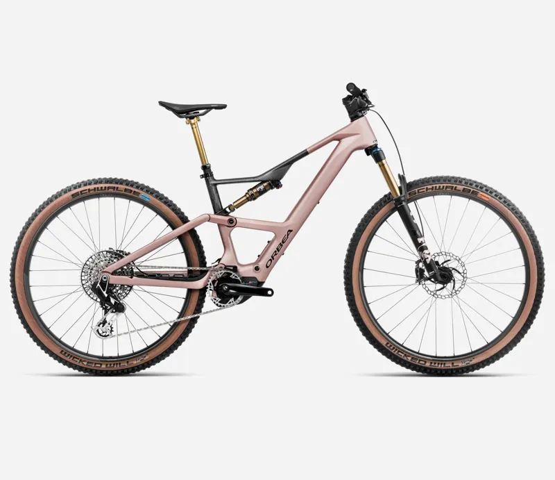 Orbea Rise SL M-LTD 630w 2025 Electric MTB Desert Rose/Carbon Raw - Main Image