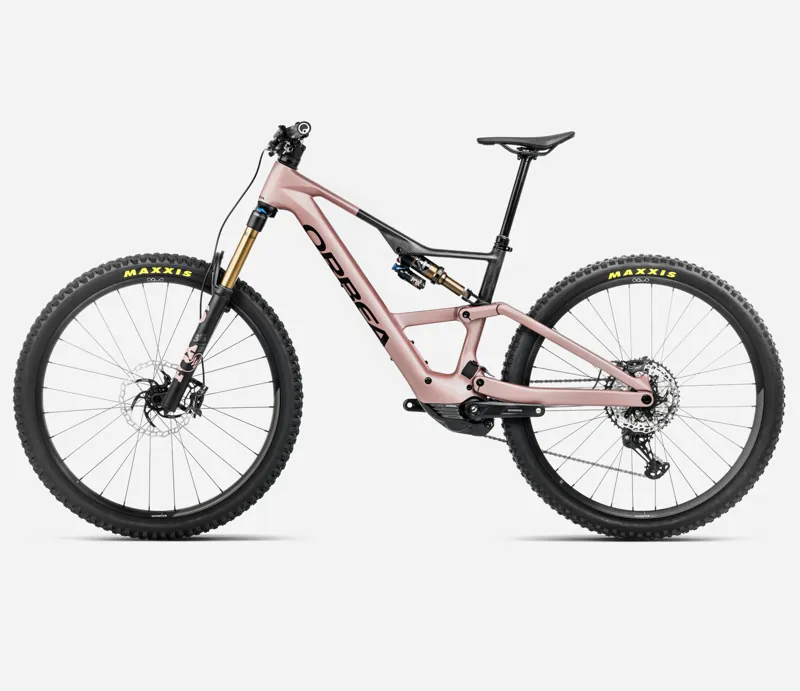 Orbea Rise LT M10 630w 2025 Electric MTB - Desert Rose/Carbon Raw-1