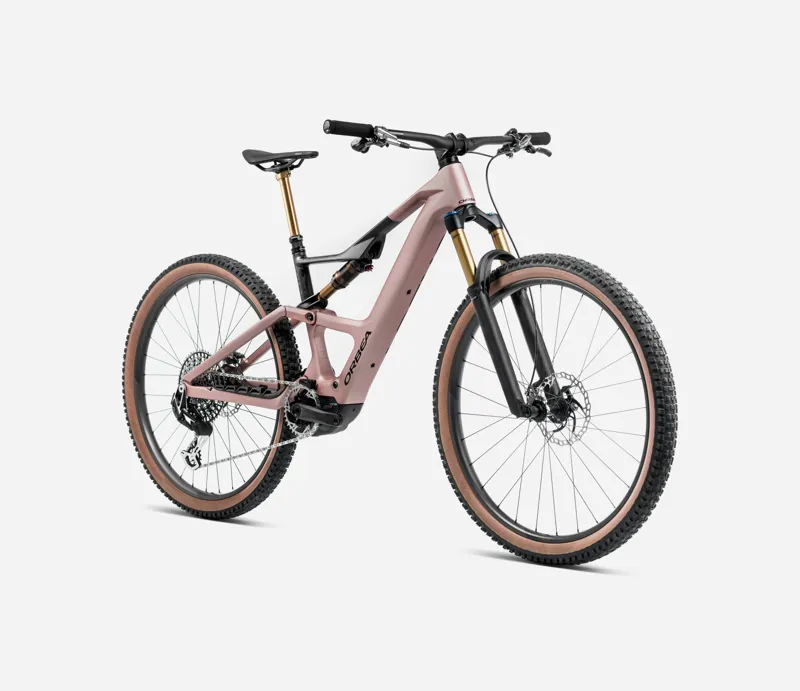 Orbea Rise LT M10 630w 2025 Electric MTB - Desert Rose/Carbon Raw-2