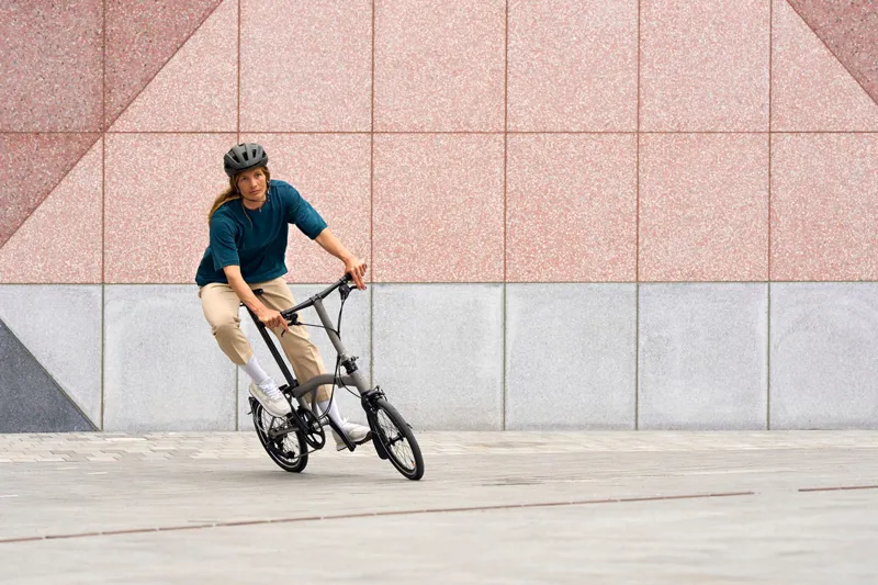 Brompton T Line 4 Speed Low Bar 2026 Folding Bike - Blasted Titanium-6