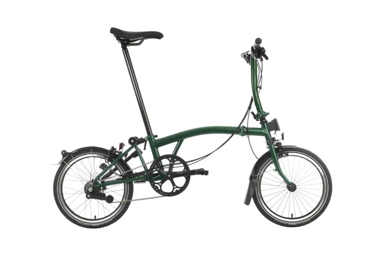 Brompton S6L Low Bar C Line Explore 2025 Folding Bike - Racing Green