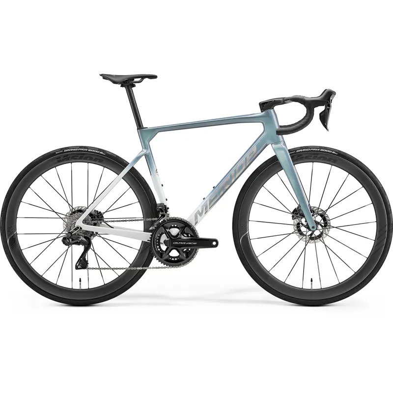 Merida Scultura Team 2027 Carbon Road Bike - White Fade Blue