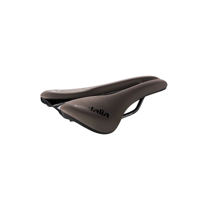 Selle Italia Novus Boost Evo TM Superflow Gravel Saddle - Mud Brown-1
