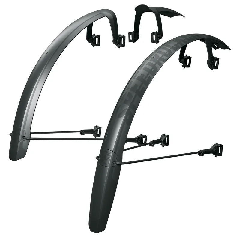 SKS Speedrocker XL Gravel Bike Mudguard Set - 52mm - Black