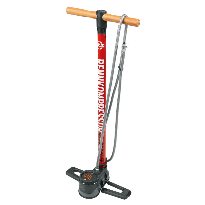 SKS Rennkompressor Suspension Floor Pump - 400psi - Red