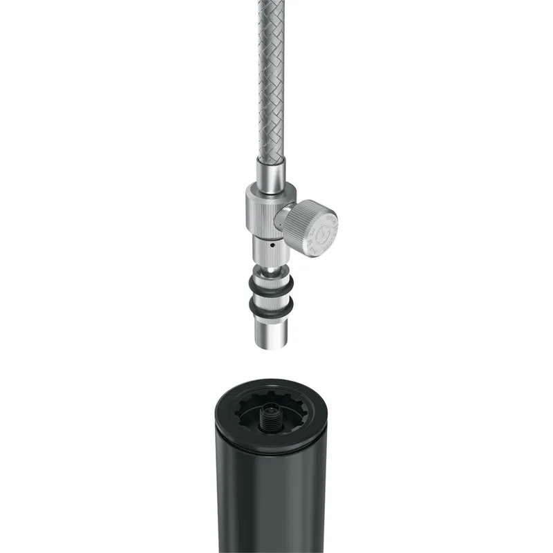 SKS Rennkompressor Suspension Floor Pump - 400psi - Red-1