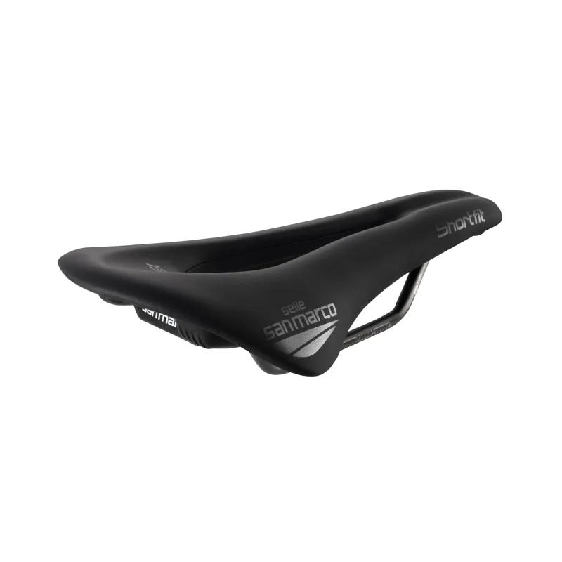 Selle San Marco Shortfit 130 Racing Saddle - S3 - Black-1
