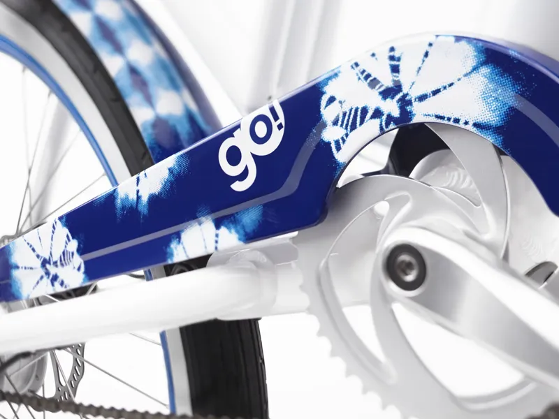 Electra Shibori Cruiser Go! Step Thru 2025 Electric Hybrid Bike - Indigo Fade-2