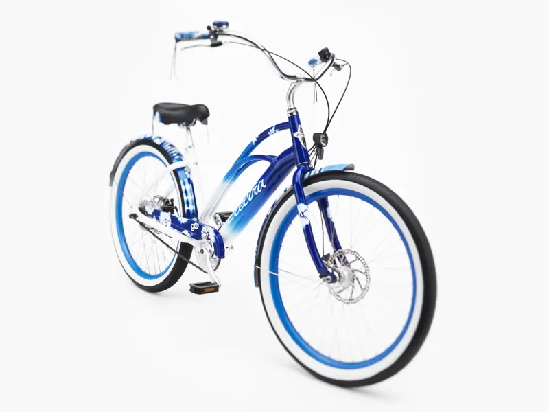 Electra Shibori Cruiser Go! Step Thru 2025 Electric Hybrid Bike - Indigo Fade-1